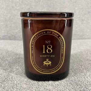 Ninety Six Candle No. 18 Amber Brown Sugar Glazed Apple Scented Lid 10.1 oz